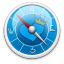 Safari Azul Icon 64x64 png